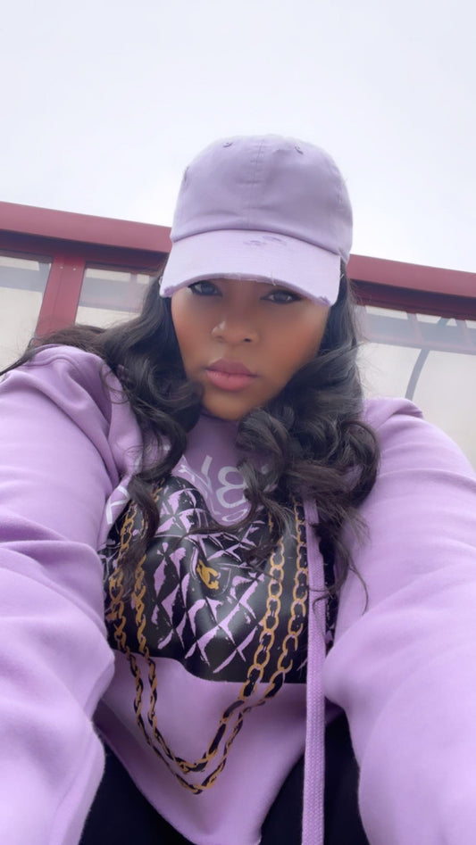 Bibles Over Bags "Lavender" Cropped Hoodie